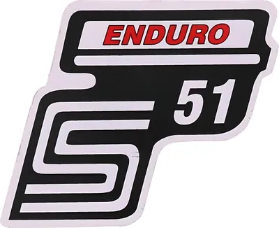 Produktbild von BestPrice Schriftzug S51 Enduro Folie / Aufkleber kompatibel mit Simson S51