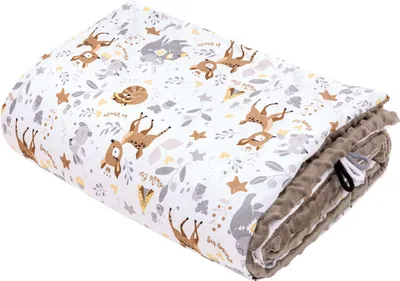 Produktbild von Magical Woodland & Mokka Minky Kinderdecke 100x140cm