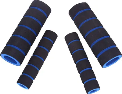 Image de Poignées de guidon - Universel, mousse, bleu - Pour moto, e-bike & vélo, confort & style