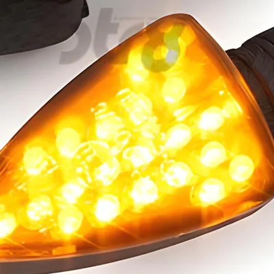 Obrázok produktu pre LED blinker STR8 Black Line s efektom skutočného uhlíkového vlákna, s osvedčením ABE