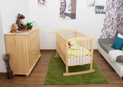 Produktbild von Babywiege Massivholz