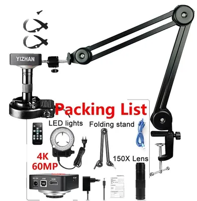 Produktbild von Digitalmikroskop, 60MP Bildgebung, einstellbare LED-Beleuchtung, 4K 60MP 4011, 0-150X