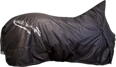 Produktbild von Famanu Outdoor-Decke Schutz für Pferde - Wasserfest und Atmungsaktiv - 165/215 cm - Schwarz