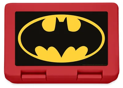Produktbild von Spreadshirt Batman Logo Classic Brotdose Lunchbox, One size, Rot
