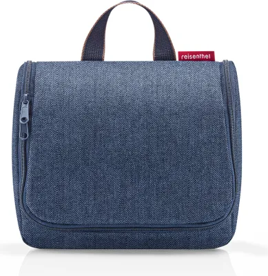 Image de reisenthel trousse de toilette Toiletbag Herringbone Dark Blue bleu marine