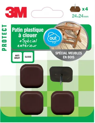 Image de Lot de 4 patins en plastique 3M