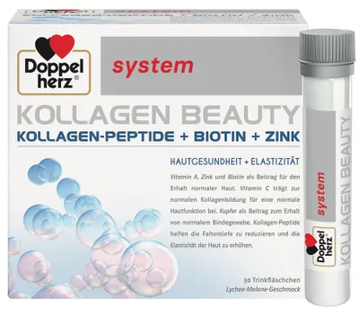 Produktbild von Doppelherz system Kollagen Beauty Trinkfläschchen, 30 St. Ampullen
