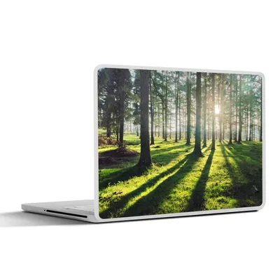 Produktbild von MuchoWow® Laptop Aufkleber Sticker Cover Bäume - Natur - Wald 40x30 cm - Laptop Dekoration - Selbstklebend