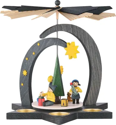 Produktbild von 1-stöckige Pyramide Winterkinder (27cm) von ULMIK