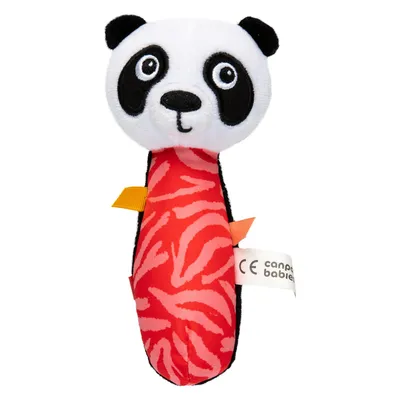 Zdjęcie produktu dla Canpol babies Zabawka sensoryczna z piszczkiem BabiesBoo panda 68/095_panda