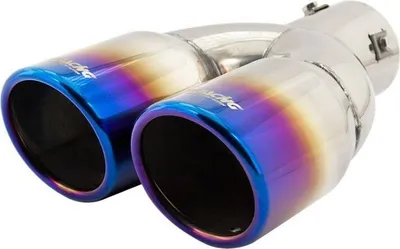 Produktbild von Simoni Racing TRX/18B Auspuffblende Endrohr Blende Ø76mm 230mm Rund V-Form Edelstahl