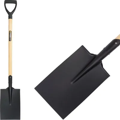Image de Beche S5119, droite, WoodHand, manche en bois en D