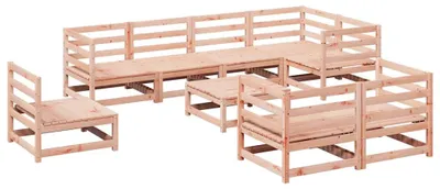Immagine prodotto di vidaXL Set di divani da giardino 9 pezzi in legno massiccio di abete Douglas