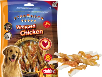 Produktbild von Nobby STARSNACK BBQ Wrapped Chicken : 375g Inhalt: 375g