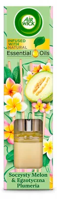 Zdjęcie produktu dla Air Wick Patyczki Zapachowe Soczysty Melon i Egzotyczna Plumeria 40 ml
