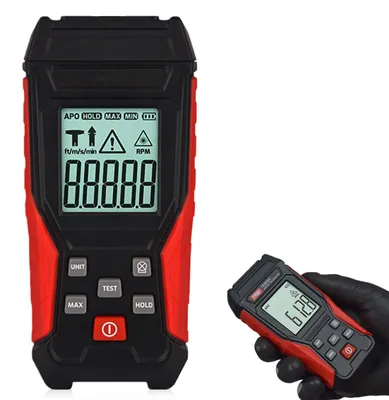 2-in-1 Drehzahlmesser, kontaktlos, 3-100.000 U/min, Laser, tragbar