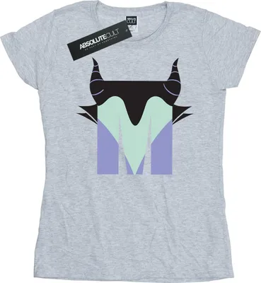Produktbild von Disney - "Alphabet M Is For Maleficent" T-Shirt für Damen BI14980 (S) (Grau)
