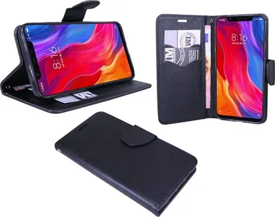 Produktbild von Xiaomi Mi 8 Handyhülle Buch Tasche Smartphone Schutzhülle Schwarz
