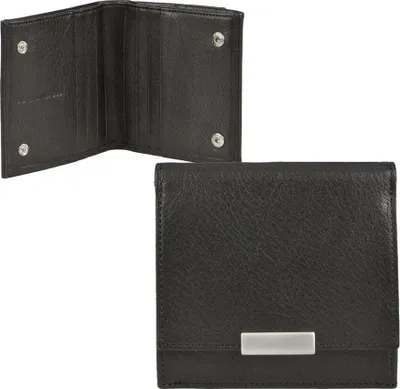 Produktbild von Sonnenleder Geldbörse Leder 8KF Wiener Schachtel Portemonnaie WIENFLUSSK schwarz