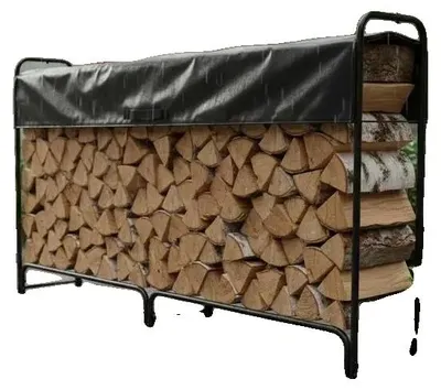Obrázek produktu pro Regál pro skladování dřeva, vyrobený z odolné oceli, modulární design, FXC5J2T1AOZRW0