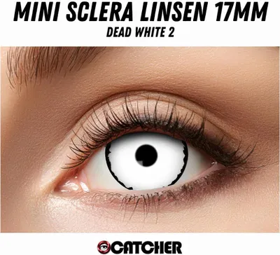 Produktbild von Mini Sclera Kontaktlinsen 17mm verschiedene Farben Dead White 2