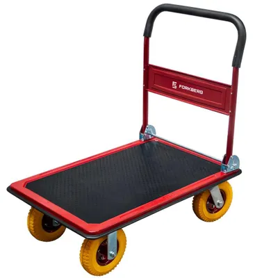 Zdjęcie produktu dla Wózek transportowy platformowy magazynowy Forkberg koła poliuretanowe 450kg