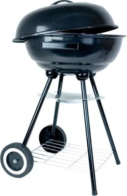 Produktbild von Kugelgrill 44cm fahrbarer Grill mit Ablagerost