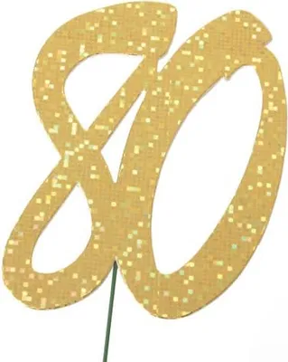 Produktbild von PaperStyle 2513980 Jubiläumszahl 80 gold