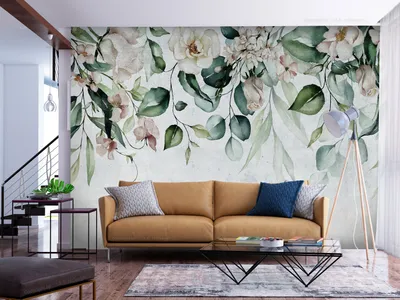 Produktbild von Vlies Fototapete Blätter 300x210 cm Tapeten Wandtapete XXL Abstrakt Natur Botanik Pflanzen b-C-0949-a-a