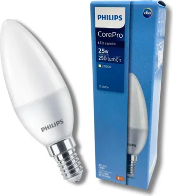 Produktbild von Philips CorePro LED 31240100, 2,8 W, 25 W, E14, 250 lm, 15000 h, Warmweiß
