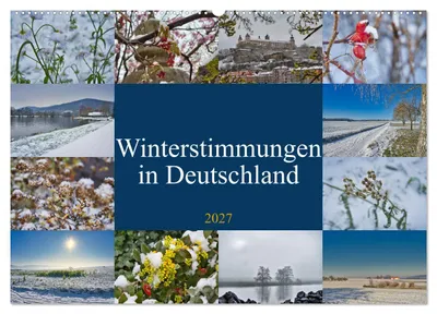 Immagine prodotto di Atmosfere invernali in Germania (calendario da parete 2027, formato DIN A2 orizzontale), calendario mensile CALVENDO