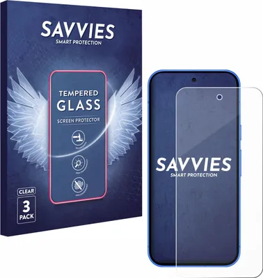 Produktbild von 3x Savvies Schutzglas für Google Pixel 10 Displayschutz 9H Glas klar transparent