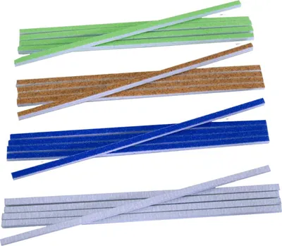 Produktbild von Schleifstäbchen Set 100 Stück, 3 mm Schaumstoffkern, flexibel, doppelseitig, 4 Körnungen P80-P180 für schwer zugängliche Stellen