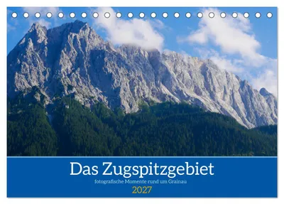 Produktbild von Das Zugspitzegebiet (Tischkalender 2027 DIN A5 quer), CALVENDO Monatskalender