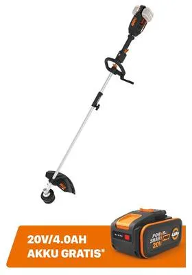 Obrázok produktu pre Akumulátorová kosa a krovinorez WORX Nitro WG186E.92 40V (2x20V) bez batérie a nabíjačky