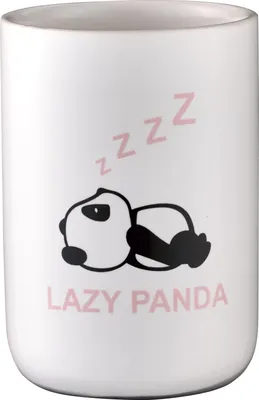 Produktbild von Kleine Wolke Zahnputzbecher PANDA Schwarz-Weiß