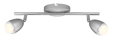 Produktbild von Globo Nempa Strahler Nickel matt, 2xLED; 56201-2
