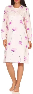 Produktbild von Elegantes Damen Nachthemd mit 105 cm Länge und Kopfleiste am Hals - 291 210 90 193 ; rosa , 48