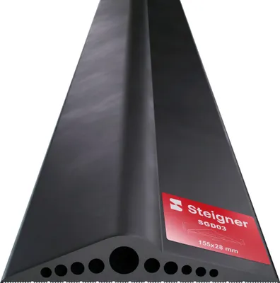 Produktbild von STEIGNER Garagentor Bodenabdichtung 2,25m aus EPDM 28 mm x 155 mm,SGD03 - Garagentor Schwellendichtung, Türschwellendichtung für alle Torarten - Zugluftstopper, Wasserbarriere, Kälteschutz