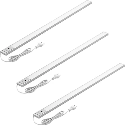 Produktbild von 3er Set Oktaplex LED Unterbauleuchte mit Sensor Küche Aluminium dimmbar 90cm warmweiß
