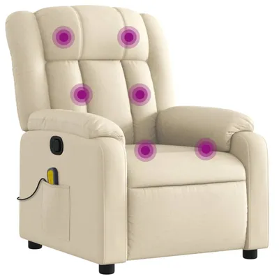 Obrázok produktu pre masážne kreslo vidaXL Cream Fabric