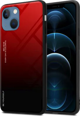 Produktbild von Cadorabo Hülle für Apple iPhone 13 MINI Schutz Hülle in Schwarz Handyhülle TPU Etui Cover Case Tempered Glas