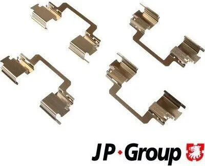 Produktbild von JP GROUP 1364005010 Zubehörsatz Scheibenbremsbelag Vorne passend für MERCEDES-BENZ GLK (X204) GL (X164)