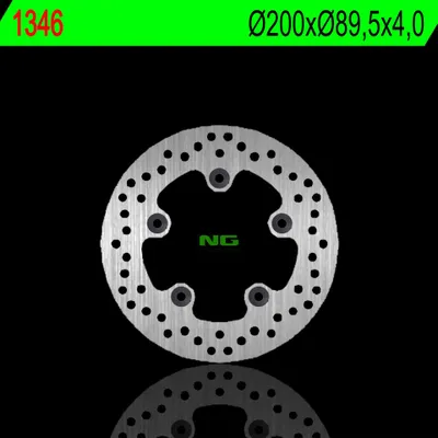 Productafbeelding van NG BRAKES remschijf rond, vast