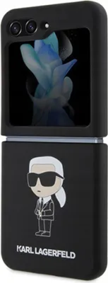 Produktbild von Karl Lagerfeld Schutzhülle Case Cover Handyhülle Futeral Etui für Samsung Galaxy Z Flip5, Schwarz