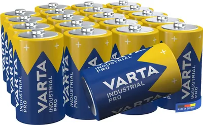 Obrázek produktu pro 5x baterie Varta 49693 Industrial LR20/D (Mono) (4020), 20 ks. ks. Karton, fóliový zásobník - Alkalická manganová baterie (alkalická), 1,5 V
