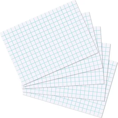 Produktbild von Karteikarten A6 kariert weiß VE=6x100 Stück