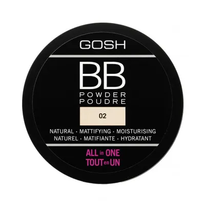 Zdjęcie produktu dla Gosh, All in One, Mattifying, BB Powder, 02, Sand, 6.5 g