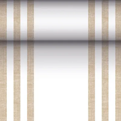 Produktbild von Tischläufer, stoffähnlich, PV-Tissue Mix "ROYAL Collection" 24 m x 40 cm sand "Lines"