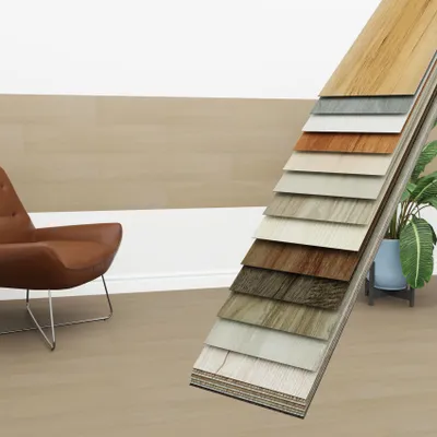 Produktbild von HEXIM Vinyldielen 0,97m² selbstklebend PVC Wandverkleidung Bodenbelag Holzoptik 91x15cm Paneele für Wand & Boden Holzdielen braun (7 Dielen Sand Beige - 4101-17)